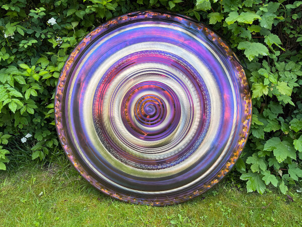 Grotta Sonora Deep Gong 38" / 95cm "Golden-Purple Circles"