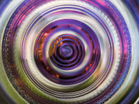 Grotta Sonora Deep Gong 38" / 95cm "Golden-Purple Circles"