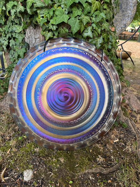 Grotta Sonora Hand Gong 19" / 48cm "Blue Purple Circles"