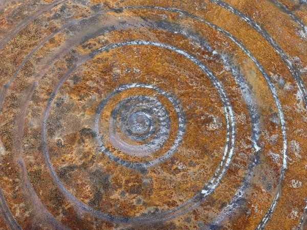 Grotta Sonora Rusty Giant Gong 60" / 150cm "tree rings"